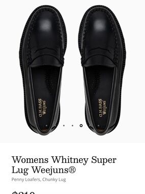 G.H. Bass & Co. Womens Penny Loafers in Black